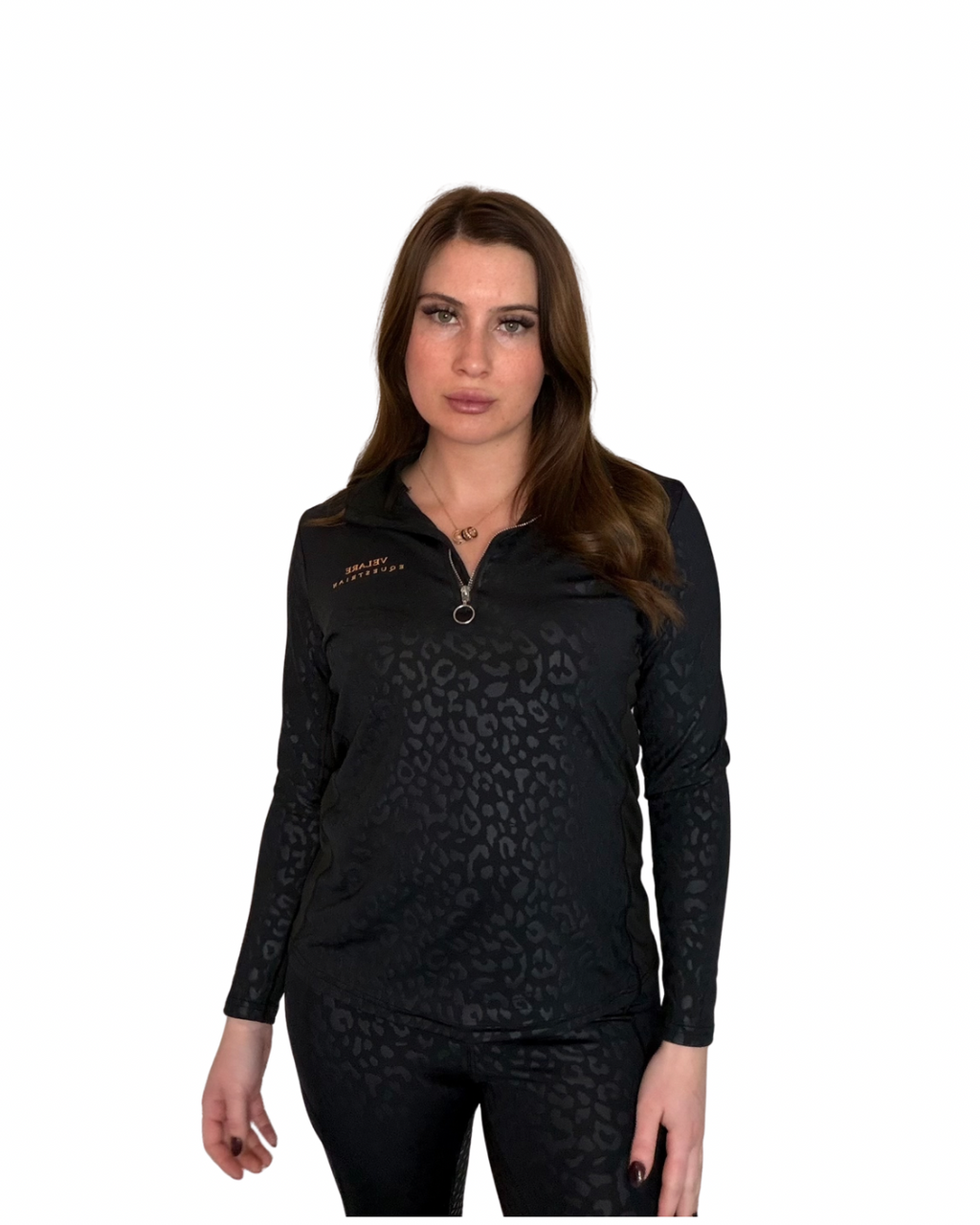 Leopard Print Base Layer - Black