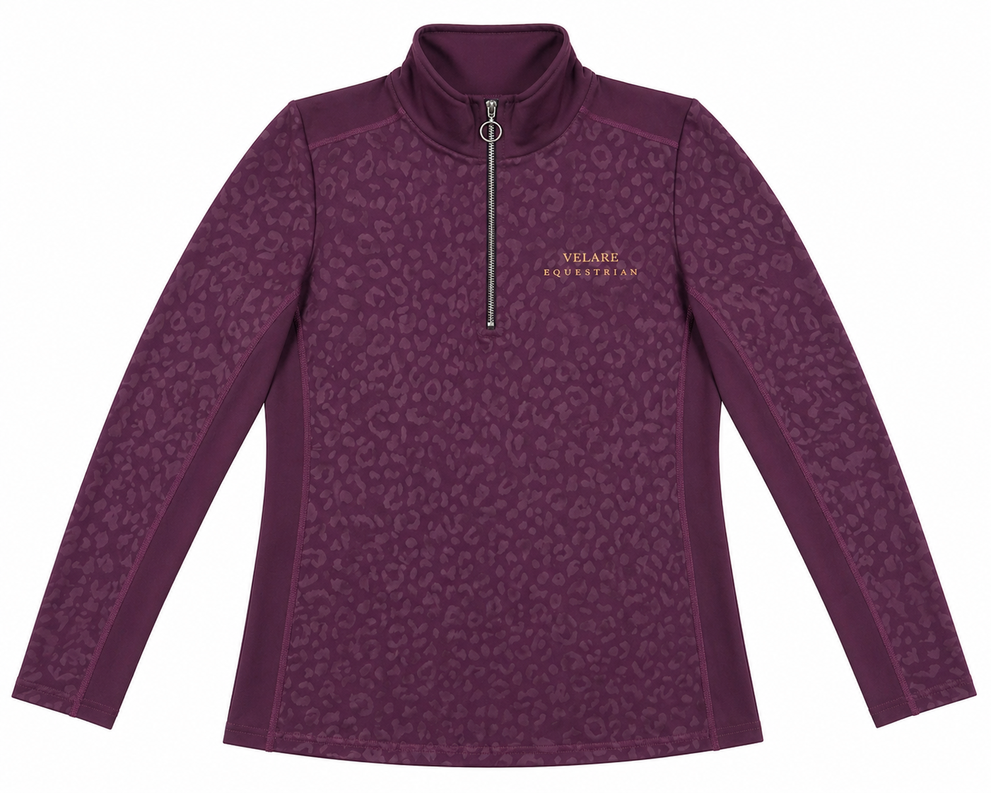 Leopard Print Base Layer - Plum