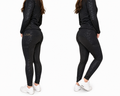 Leopard Riding Leggings - Black