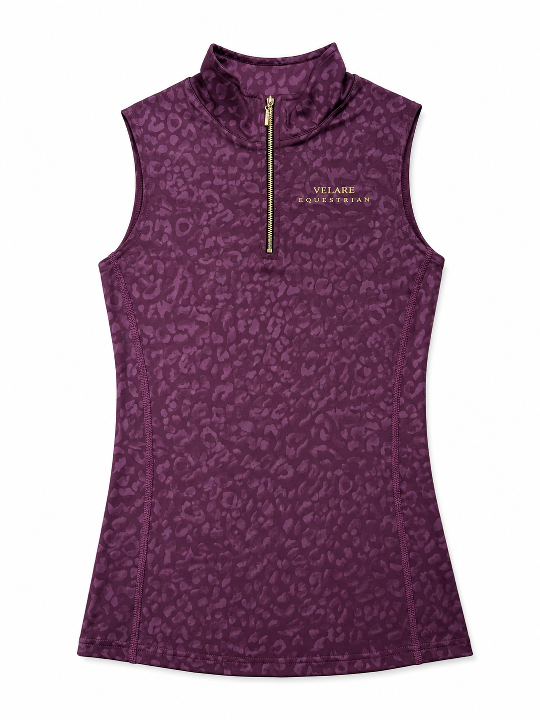 Plum Leopard Sleeveless Base Layer