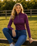 Leopard Print Base Layer - Plum