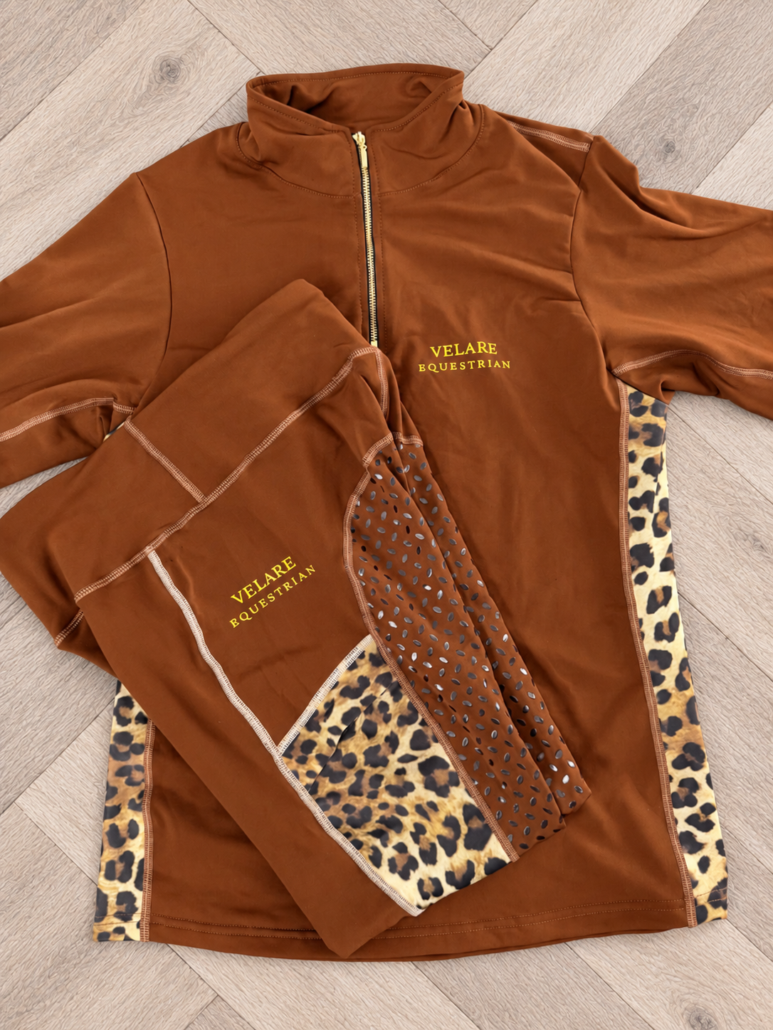 Coffee Brown Leopard Base Layer
